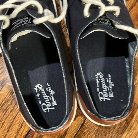 Original Penguin by Munsingwear  NEW W BOX men’s navy canvas and leather size 10 - Picture 7 of 7